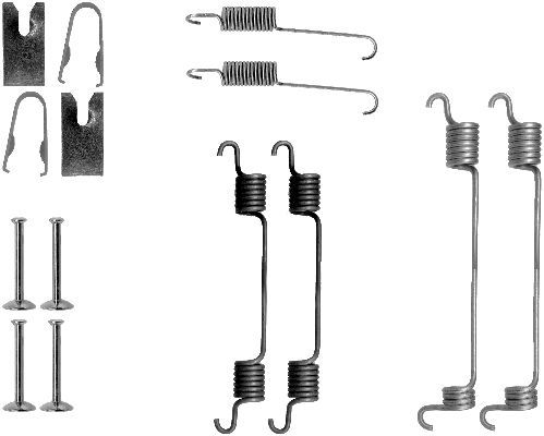 HELLA PAGID Tarvikesarja, jarrukengät 8DZ 355 200-611